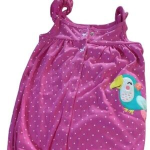 Pink Toucan Romper 12 MONTHS